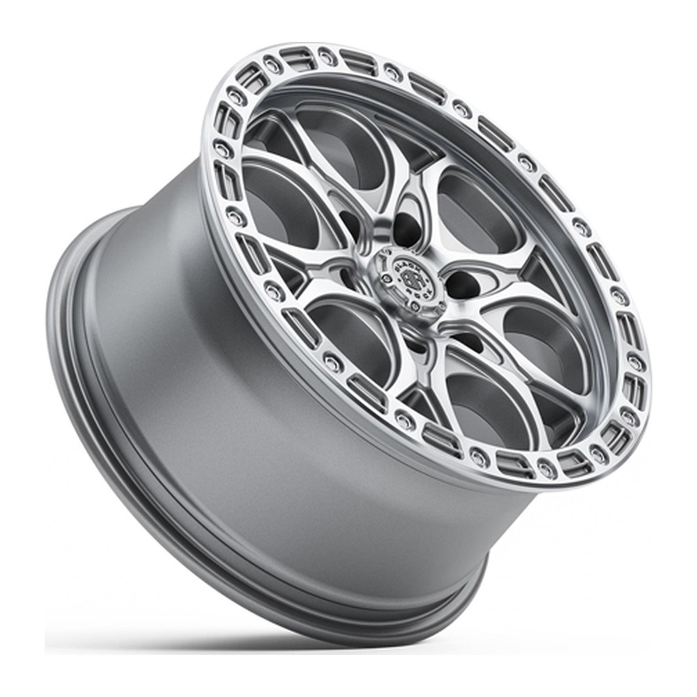 Black Rock Bolt Silver Machined